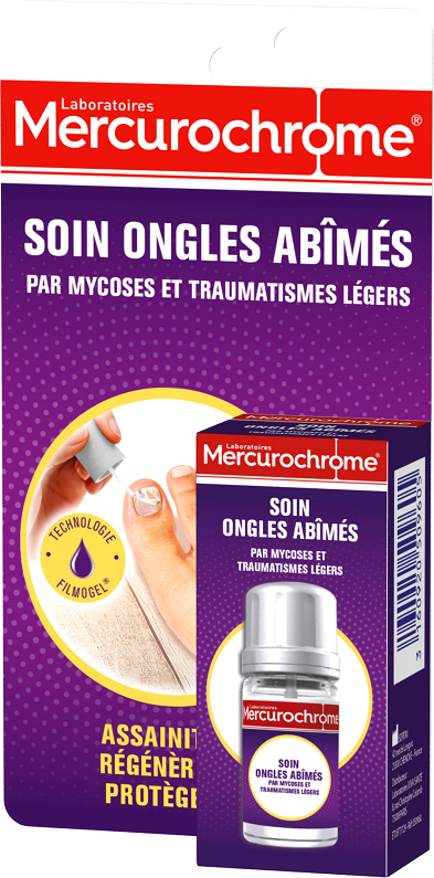 Mercurochrome, Soin ongles abîmés