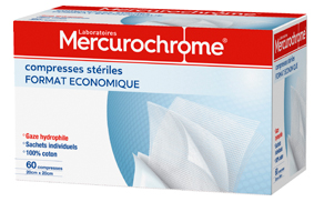 Mercurochrome Compresses Steriles Format Eco Mercurochrome