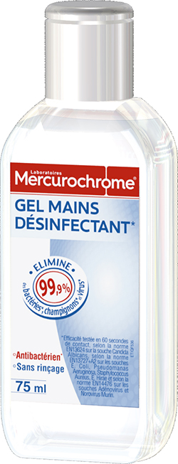 Mercurochrome, Gel mains désinfectant 75 ml
