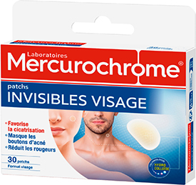 Mercurochrome, Patchs invisibles visage