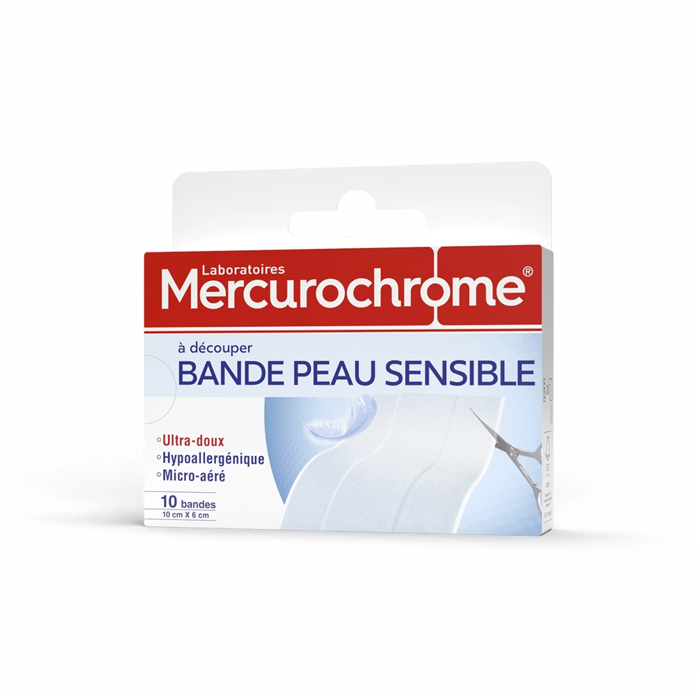 bande peau sensible boite de 10 bandes