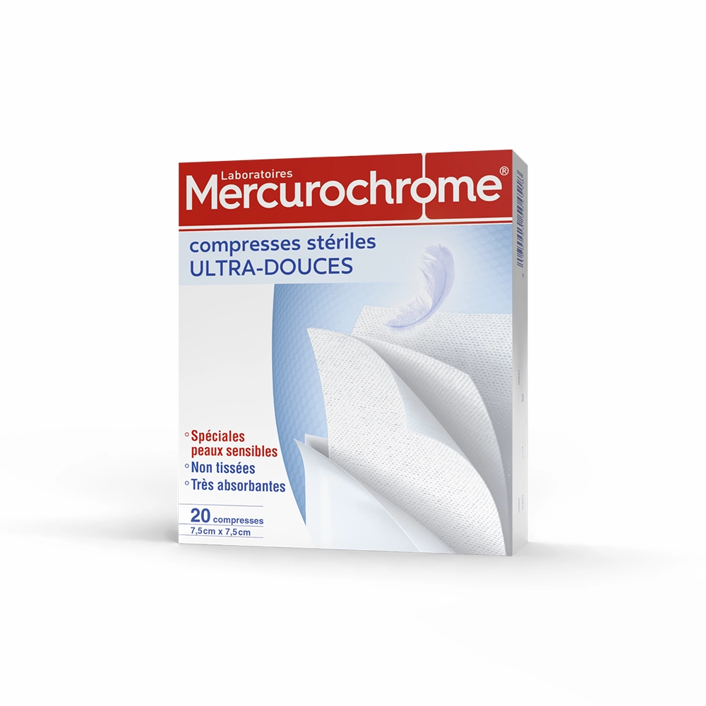 compresses steriles ultra douces boite de 20 compresses