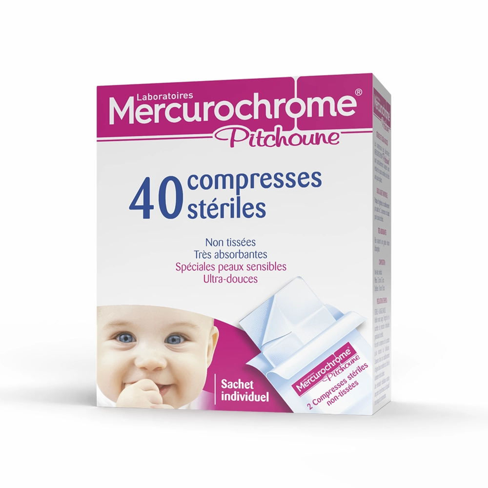 compresses ultra douces boite de 40 unites