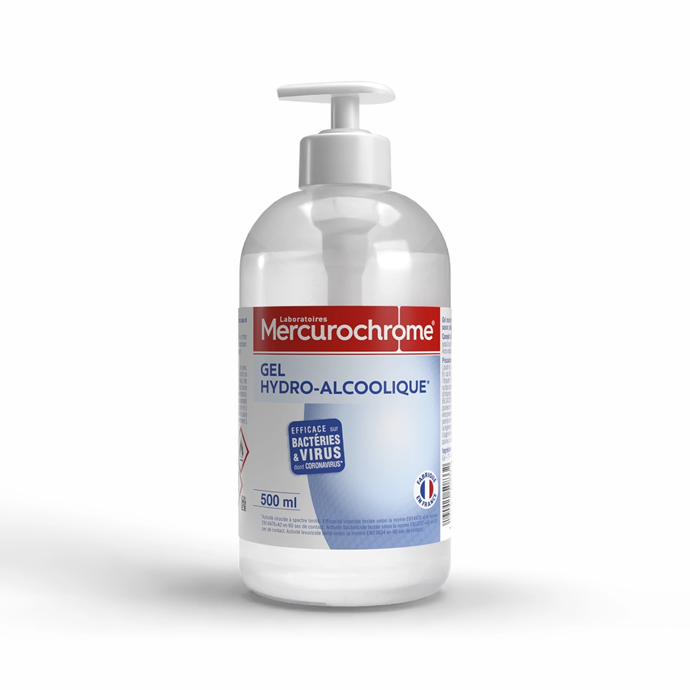 gel hydroalcoolique en flacon 500 ml