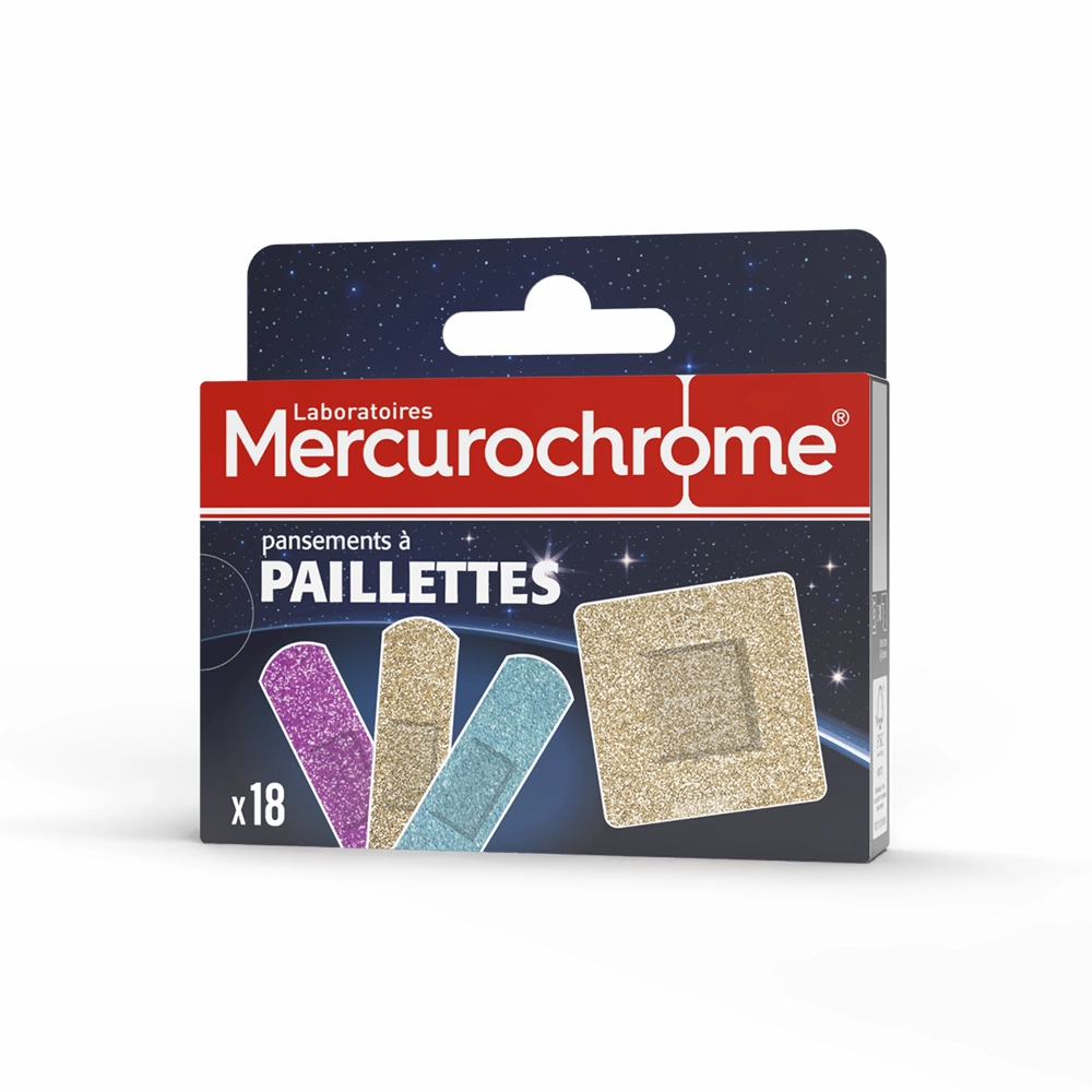pansements a paillettes boite de 18 pansements