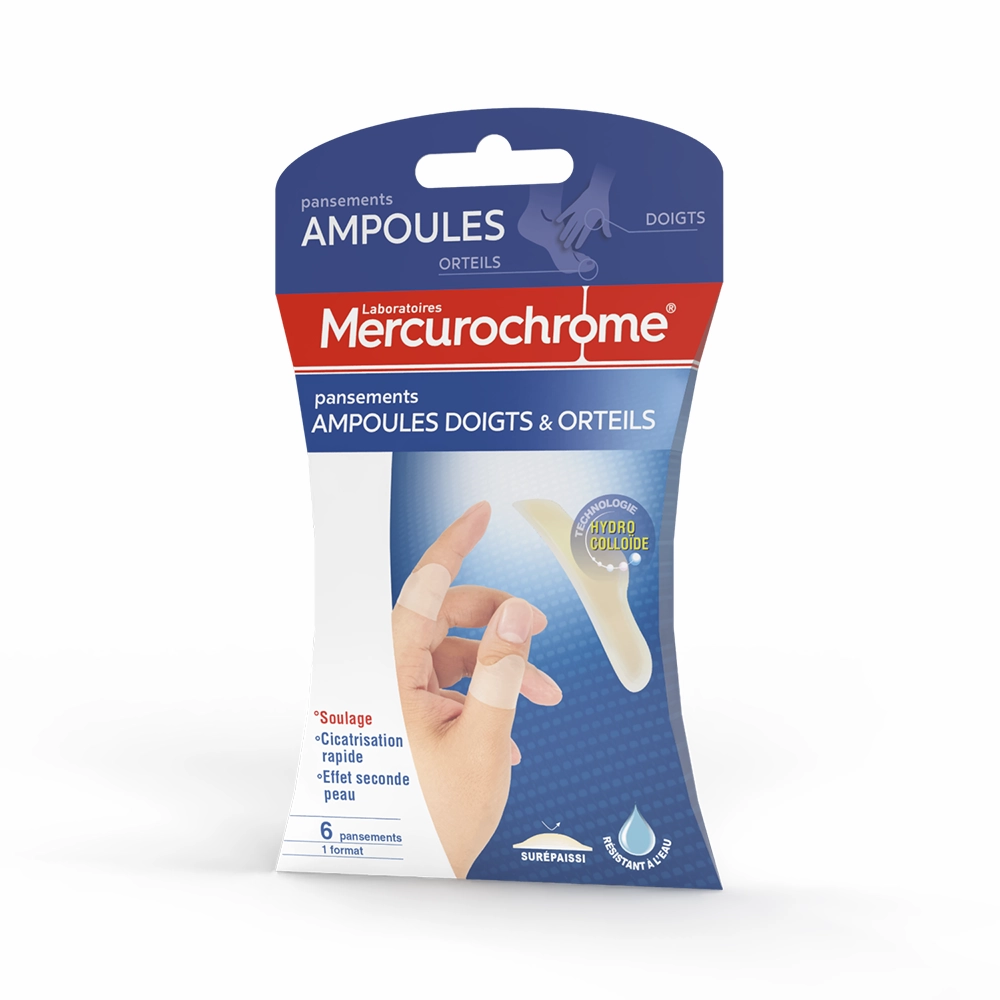 pansements ampoules doigts et orteils boite de 6 pansements