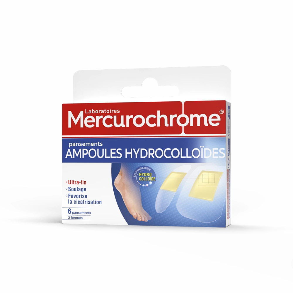 pansements ampoules hydrocolloides boite de 6 pansements