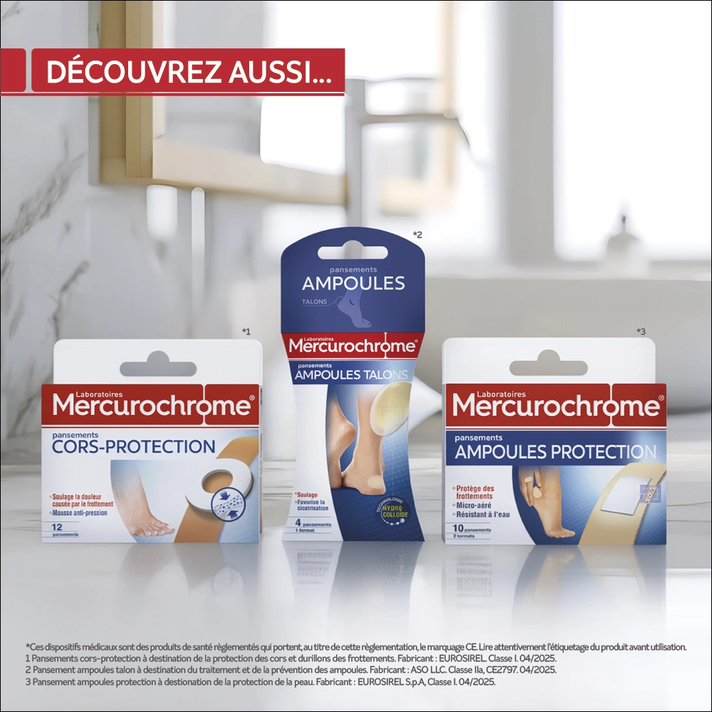 pansements ampoules hydrocolloides boite de 6 pansements