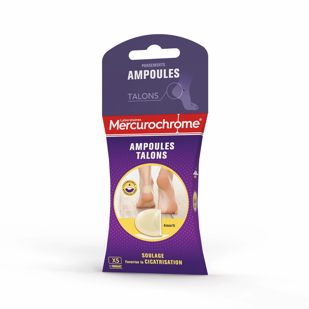 pansements ampoules talon 5 unites