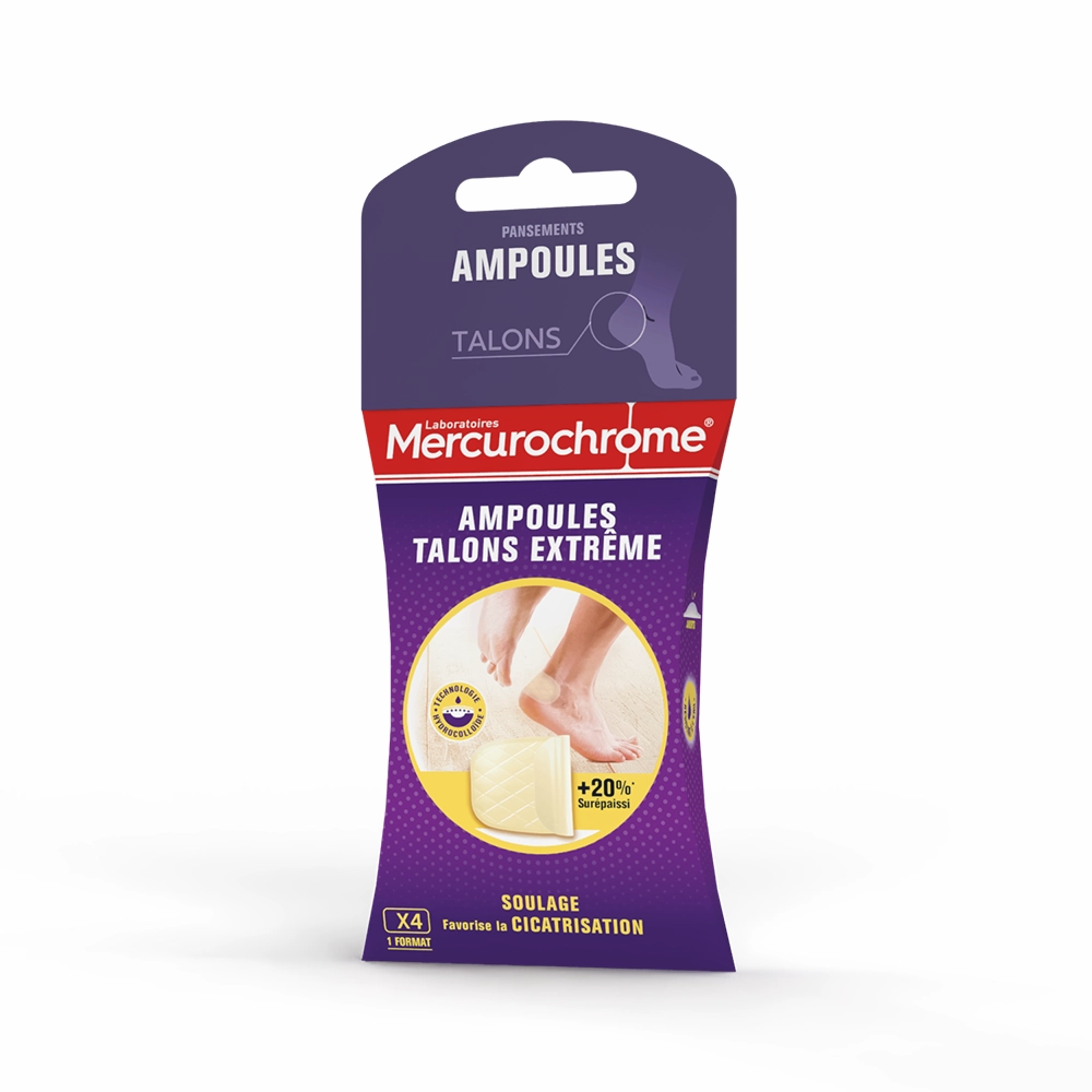 pansements ampoules talons extreme 4 unites