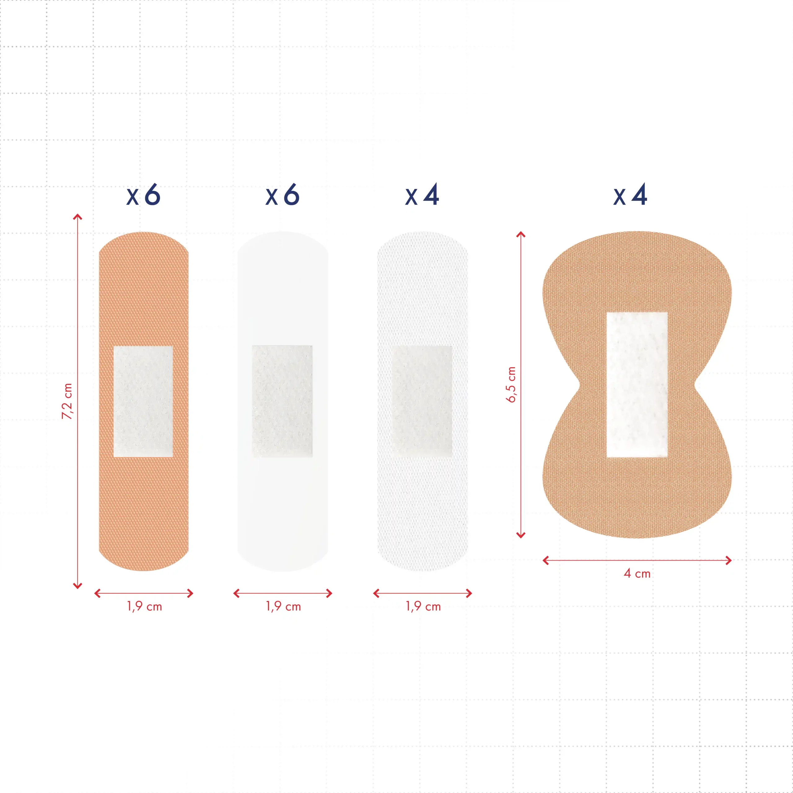 pansements kit multi usages boite de 20 pansements