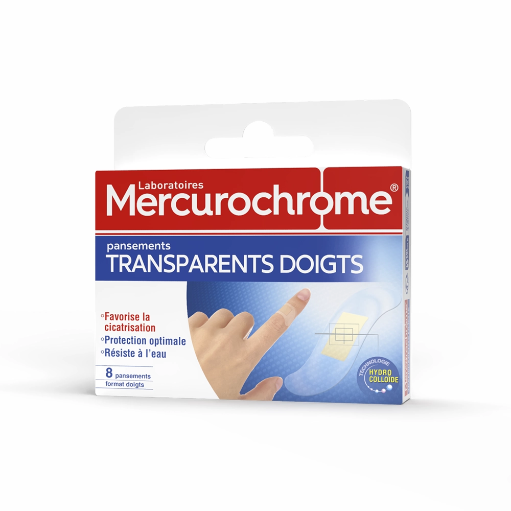 pansements transparents doigts boite de 8 pansements